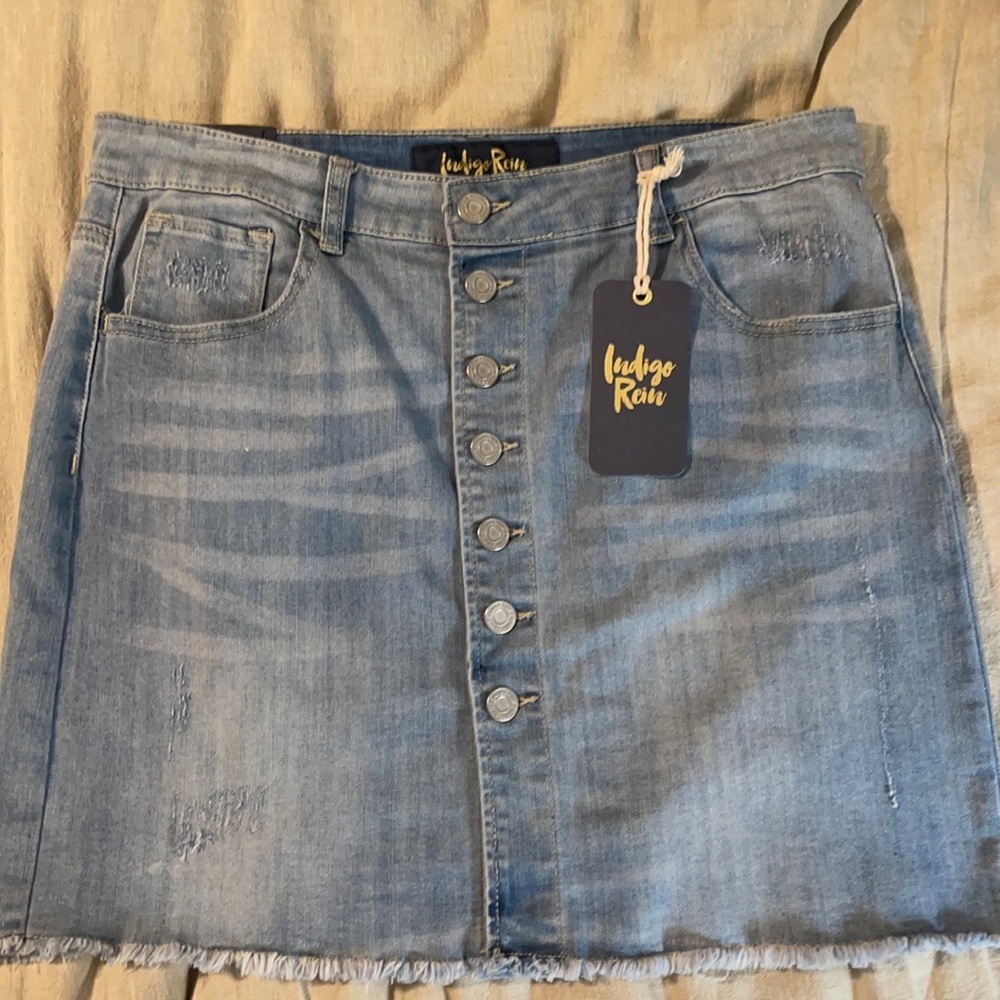 Indigo Rein denim skirt